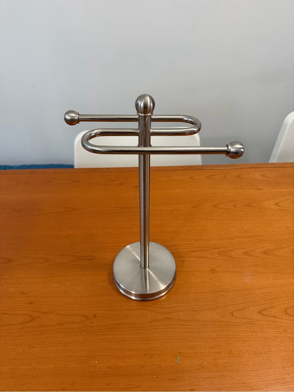 Stainless Steel Towel Stand - Silver